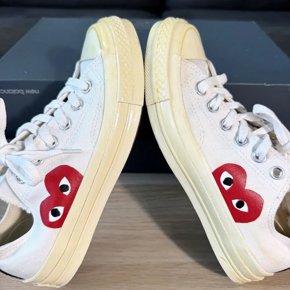 Converse Comme des Garcons CDG Play Low Tops Sneakers Women's Size 6.5